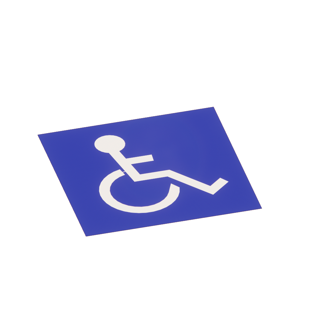 Handicapped Symbol for Parking