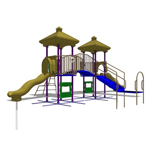 Play Structure: 8 Play Point Structure, 2 – 12 yrs