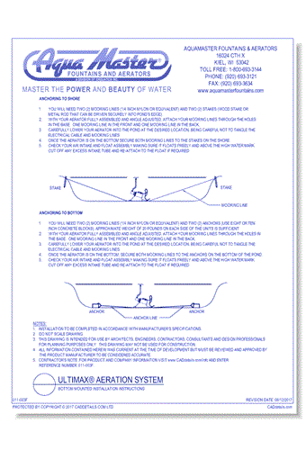 Ultimax® Bottom Mounted Installation Instructions