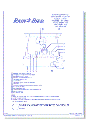 Easy Rain Battery Operated Controller