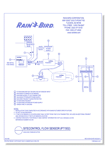 Flow Sensor Wiring - PT1502 - Link Radio Communications