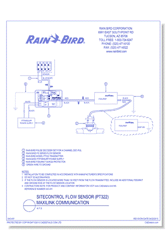 Flow Sensor Wiring - PT322 - Link Radio Communications