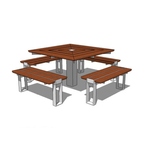CAD Drawings BIM Models Forms+Surfaces Apex Table Ensemble