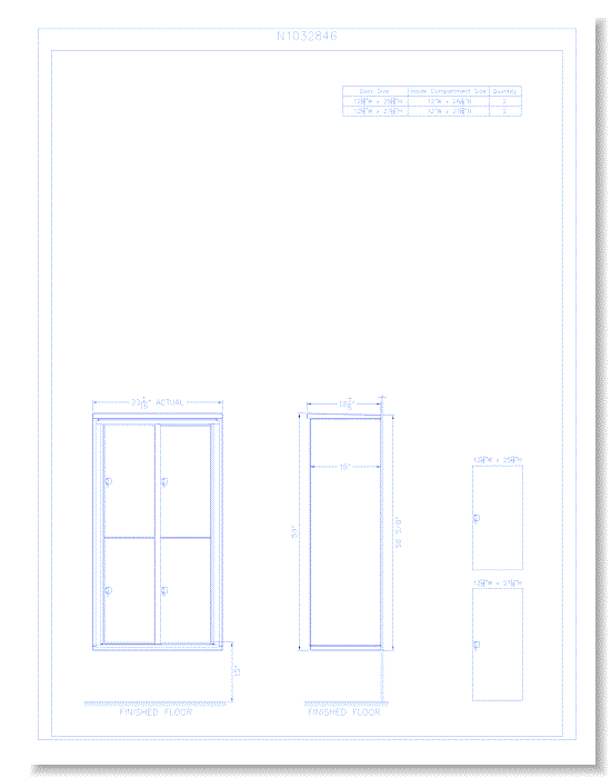 4 Door Surface Mount 15" Deep Parcel Locker – Model SM13 (N1032846)