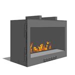 View Fire Ribbon Vent Free 3' Fireplace (Model 53)