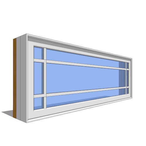 Premium Series™ Window Revit Object: Casement Transom - 1 Wide