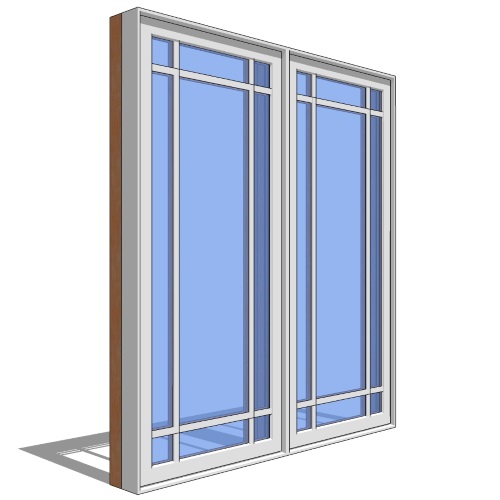 Premium Series™ Window Revit Object: Casement - 2 Wide