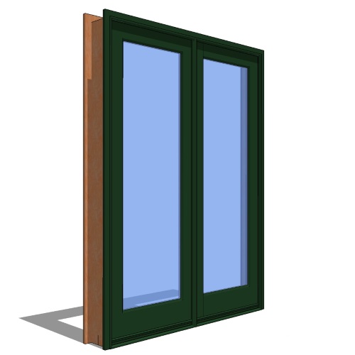 Signature Series™ Door Revit Object: Outswing Hinged Doors - 2 Panel