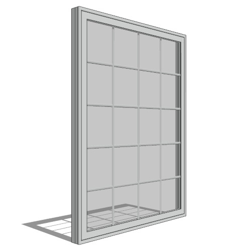 CAD Drawings BIM Models Pella Corporation Impervia Series, Casement Window, Fixed Unit