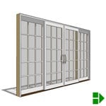View Lifestyle Dual-Pane Series Sliding Door, 4 Panel