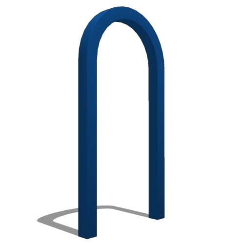 Capitol Square Bike Rack: 3 Bike, Surface or In Ground Mount