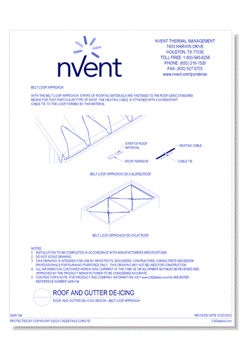 Roof and Gutter De-Icing Design - Belt Loop Approach