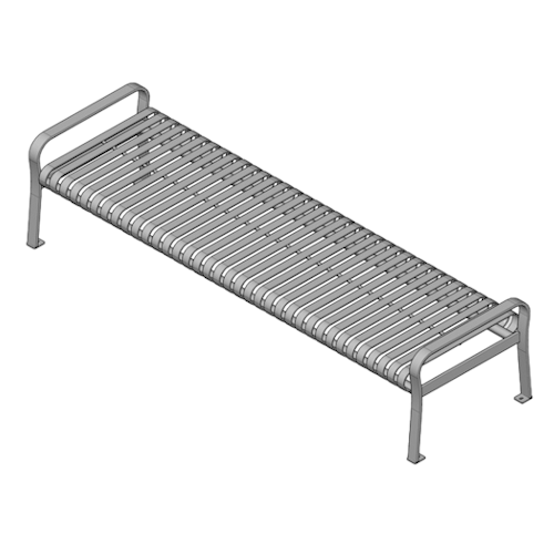 PSB4 - 4' and PSB6 - 6' Steel Backless Bench
