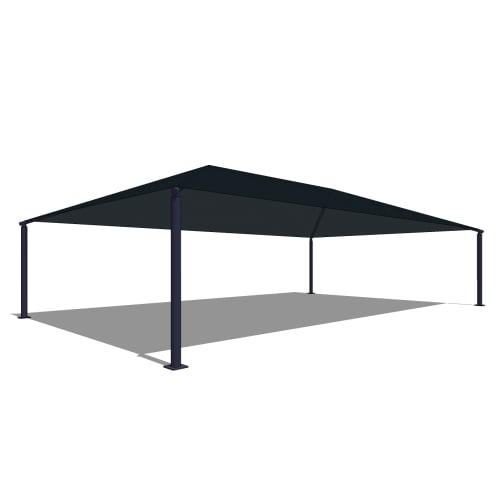 24' x 40' Rectangle Shade with 8' Height, Glide Elbow™, and In-Ground Mount