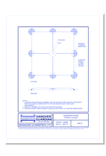 Ultimate Assembly - Guardian: Guardian Paver Typical Layout ( HGP-3)