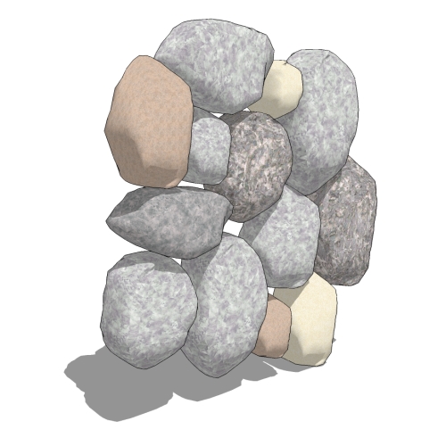 CAD Drawings BIM Models STONEYARD® Boston Blend Round: Thin Stone Veneer
