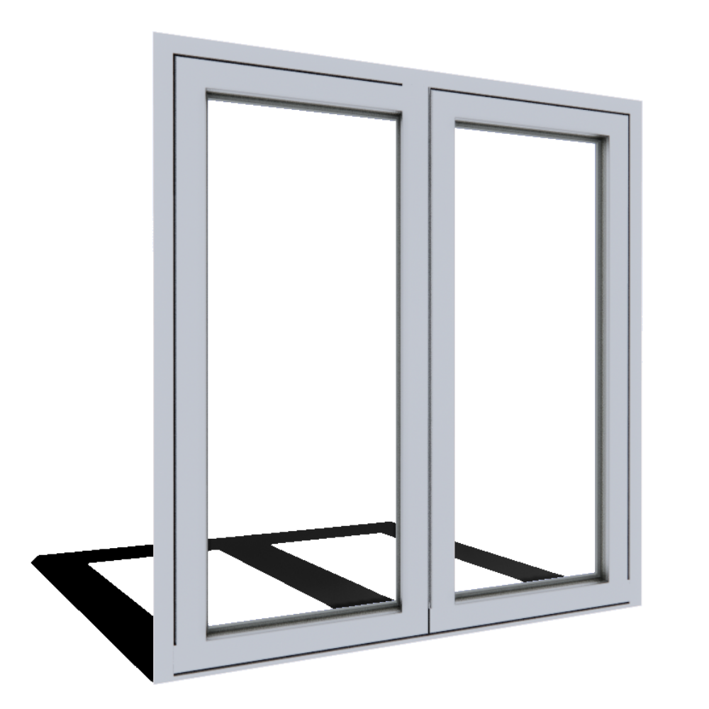 Series 7200 Doors: ADA Sill - Pivoting Double Door 2-5/8" Profile
