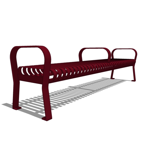 Carnival™ Flat Bench: 8 Ft. with Center Leg