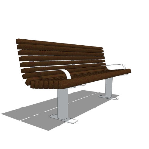Walden™ Bench: 6 Ft. Recycled Plastic