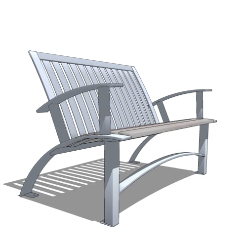 Ashton™ Bench: 4 Ft. with Recycled Plastic