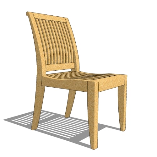 CAD Drawings BIM Models Westminster Teak Laguna Side Chair