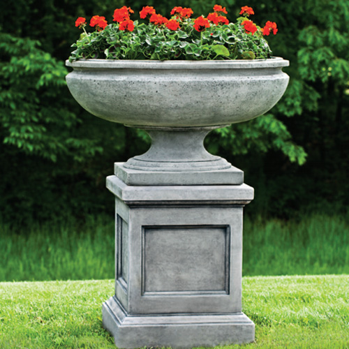 CAD Drawings Campania International Cast Stone Collection: St.Louis Cast Stone Urn and Pedestal