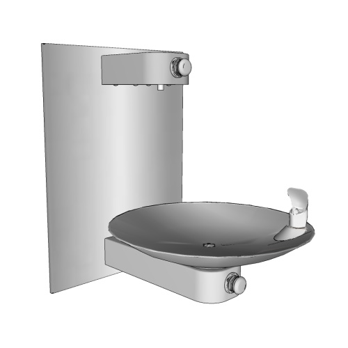 Drinking Fountains: 107-16-VP VANDAL PROOF Drinking Fountain and Bottle Filler