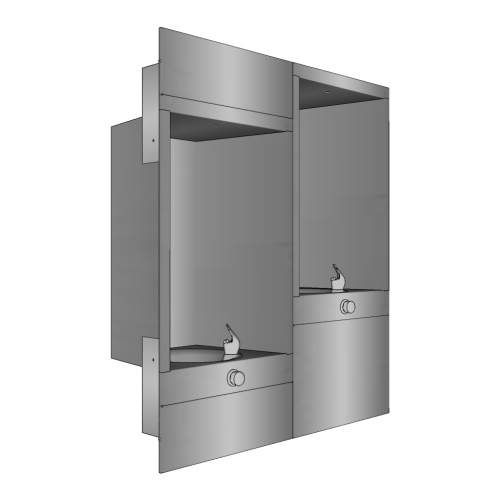 Drinking Fountains: 103-ALC-HL Recessed, High/Low Drinking Fountain