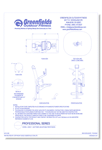 Professional Series: Model ( UBX211 ) Ab Toner (Adjustable Resistance)