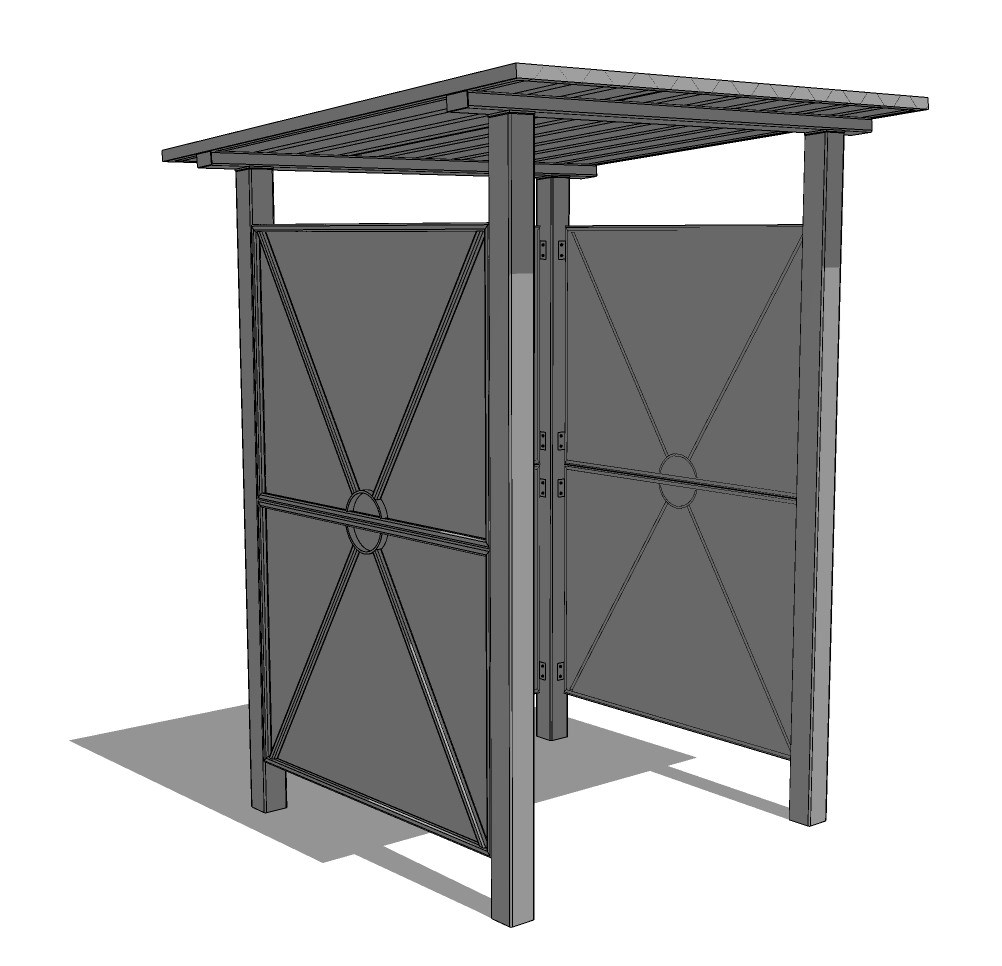Steel Structure: Single Privacy Shelter – Single