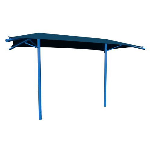 CAD Drawings BIM Models Poligon Double Tree Umbrella