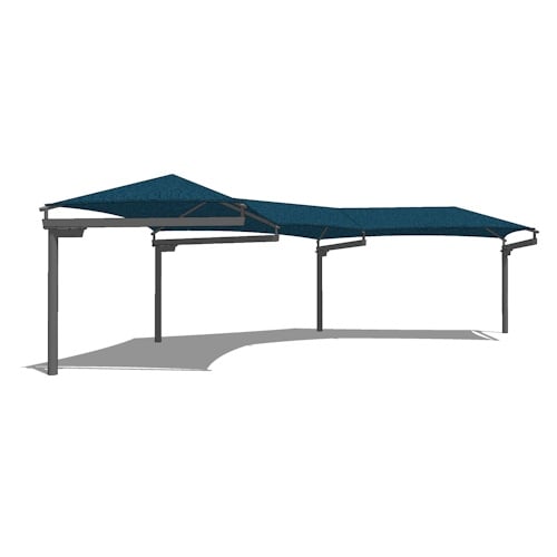 Wrap-Around Cantilever Shade System - 19' x 60'