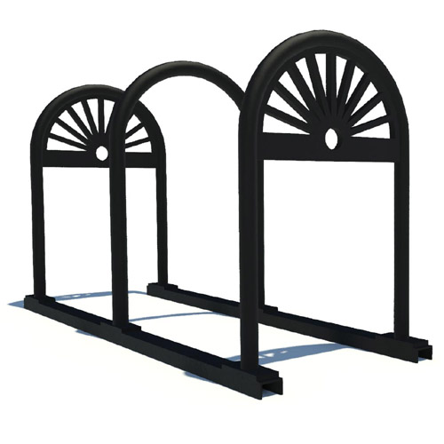 CAD Drawings BIM Models CycleSafe, Inc. Rail-Mount Bike Rack