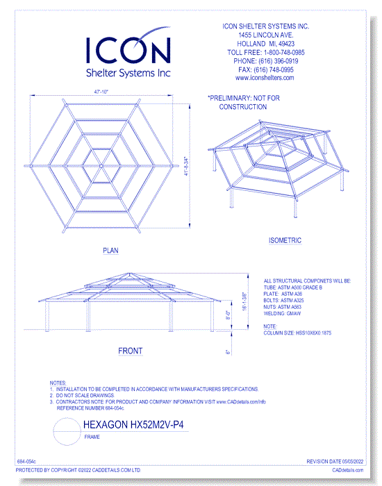 Hexagon HX52M2V-P4 - Frame