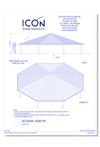 Octagon OC60T-P4 - Elevation