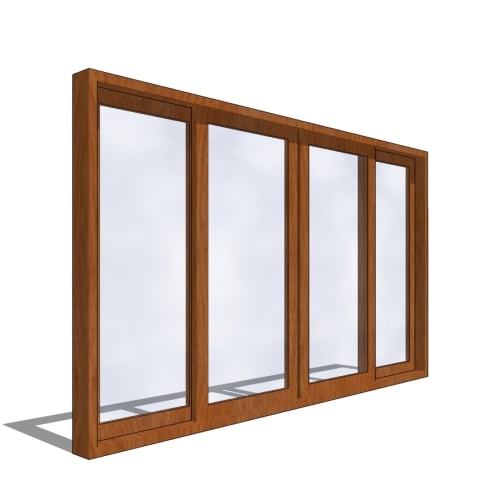 Reflections 5500 - Patio Door, 4 Lite, Horizontal Assembly