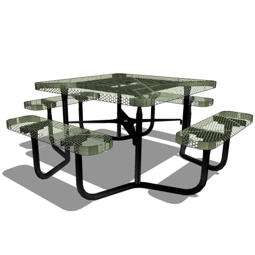 D6013 - Rally 46" Square Picnic Table