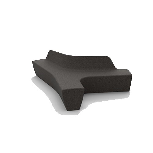 CAD Drawings BIM Models Landscape Forms Inc. Twig Air Backed Bench