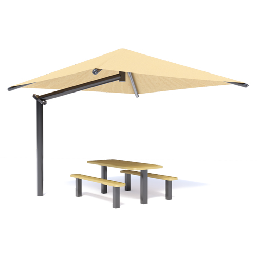 CAD Drawings Miracle Recreation Equipment Company, Inc. Single Post Pyramid Cantilever
