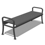 View Willamette Backless Bench with Square Perfs
