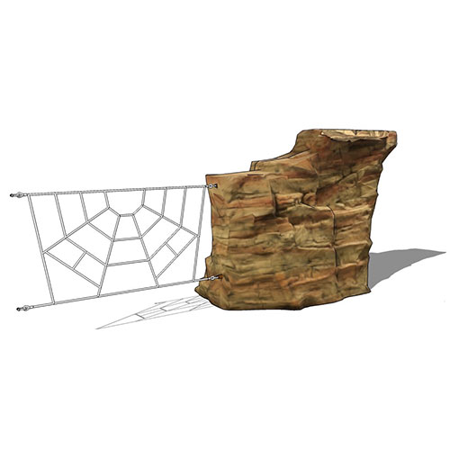 CAD Drawings BIM Models Cre8Play Strato Rock Climber With Rope Tabs