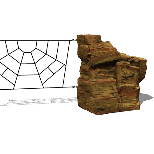 CAD Drawings BIM Models Cre8Play Ledge Rock Climber With Rope Tabs