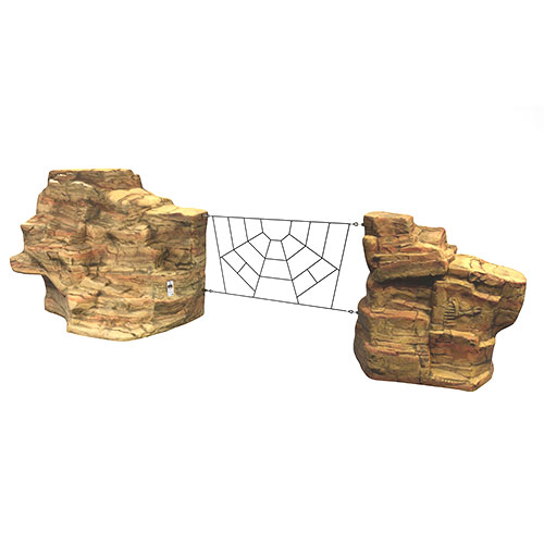 CAD Drawings BIM Models Cre8Play Strato - Ledge Spider Web Link