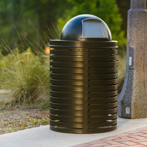 CAD Drawings Superior Recreational Products | Shelter and Site Amenities Trash Receptacles
