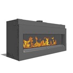 View Fire Ribbon Direct Vent 6' Fireplace (Model 19)
