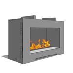View Fire Ribbon Vent Free 3' Fireplace (Model 57)