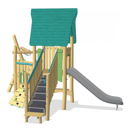 View Multi Deck Play Tower with Monkey Bars & Desk