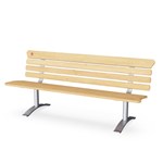 View Park Bench with Backrest