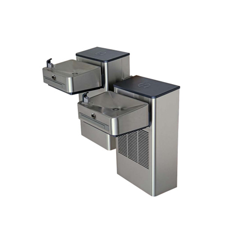 CAD Drawings Haws Corporation Model 1202SFH: Wall Mounted Hi-Lo ADA Filtered Touchless Water Cooler