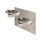 View Model 1011MS: Wall Mounted Dual ADA Drinking Fountain with Mounting System
